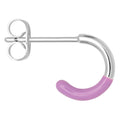 Color Hoop Half Dip 1 stück versilbert - Warm Purple