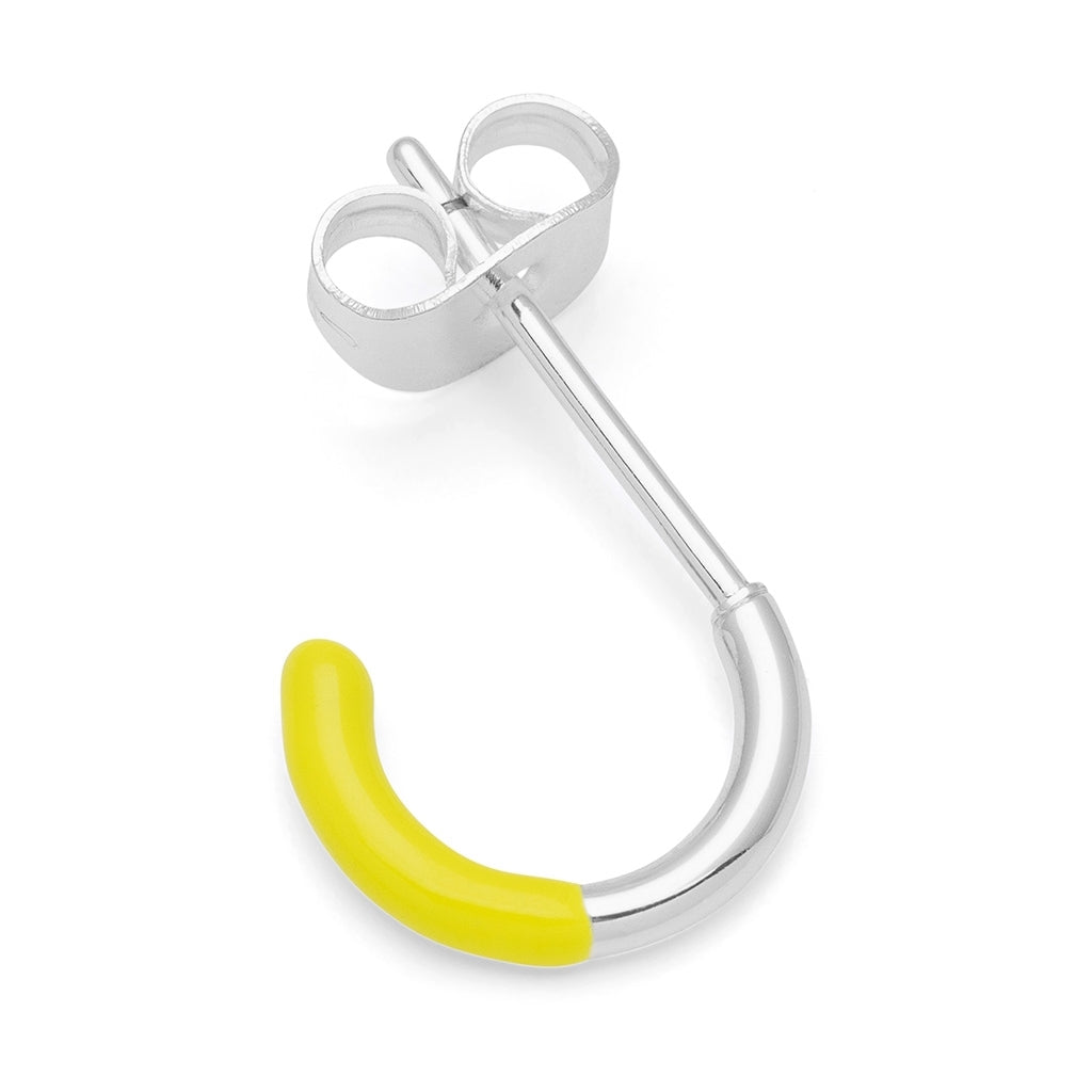 LULU Copenhagen Color Hoop Half Dip 1 stück versilbert Hoops Wild Lime