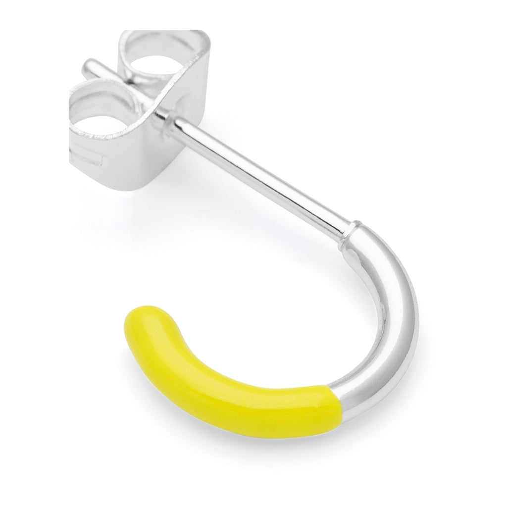 LULU Copenhagen Color Hoop Half Dip 1 stück versilbert Hoops Wild Lime