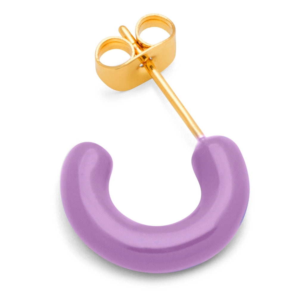 LULU Copenhagen Color Hoops Chunky Paar Hoops Lila