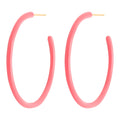 Color Hoops Large paar - Korallenpink