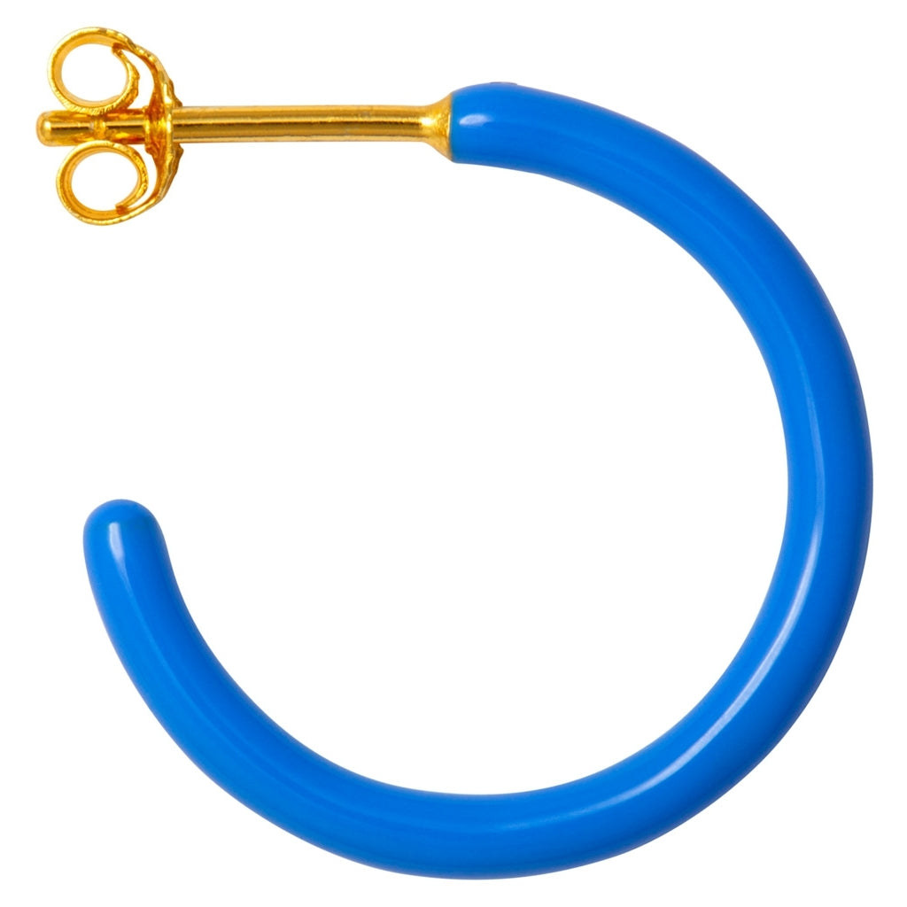 LULU Copenhagen Color Hoops Medium paar Hoops Blue