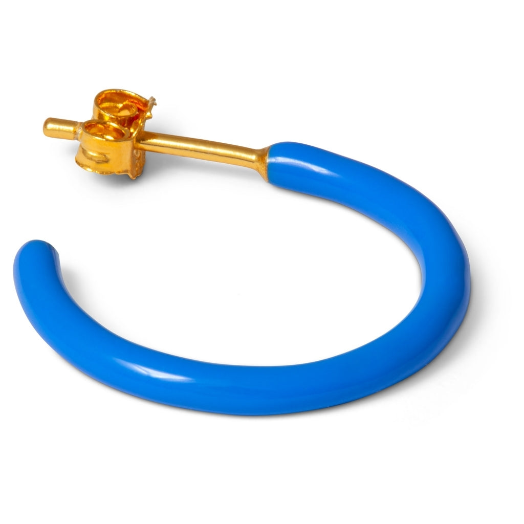 LULU Copenhagen Color Hoops Medium paar Hoops Blue