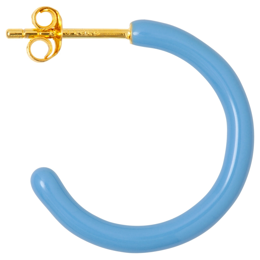 LULU Copenhagen Color Hoops Medium paar Hoops Hellblau