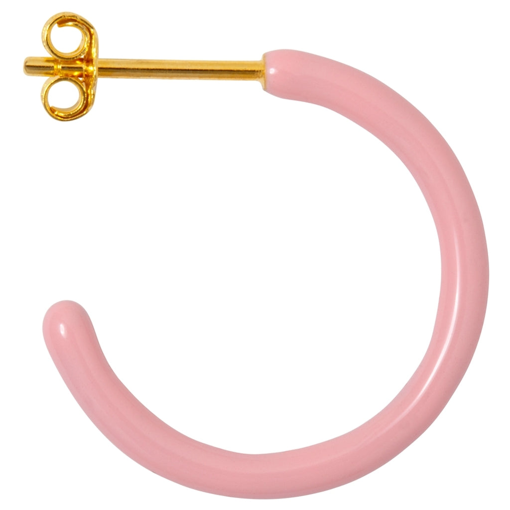 LULU Copenhagen Color Hoops Medium paar Hoops Hellrosa
