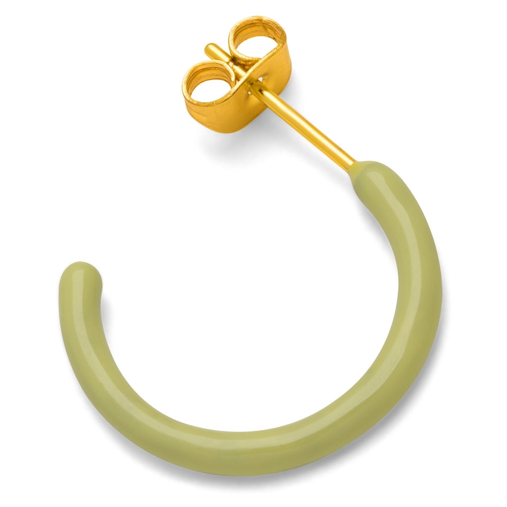 LULU Copenhagen Color Hoops Medium paar Hoops Lime