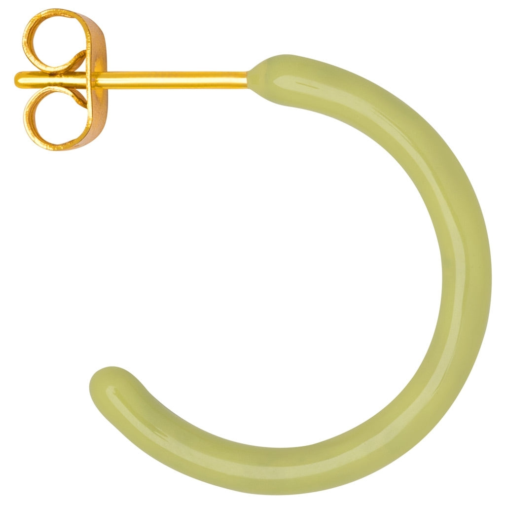 LULU Copenhagen Color Hoops Medium paar Hoops Lime
