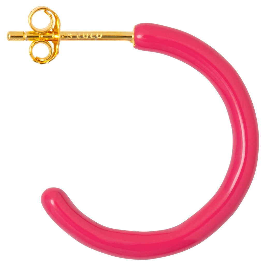 LULU Copenhagen Color Hoops Medium paar Hoops Pink