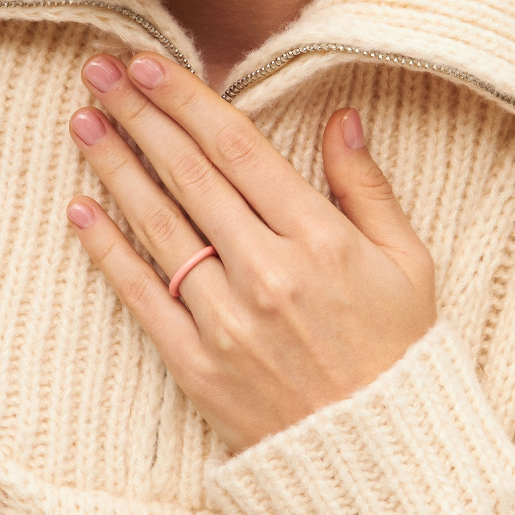 LULU Copenhagen Color Ring Rings Burnt Coral