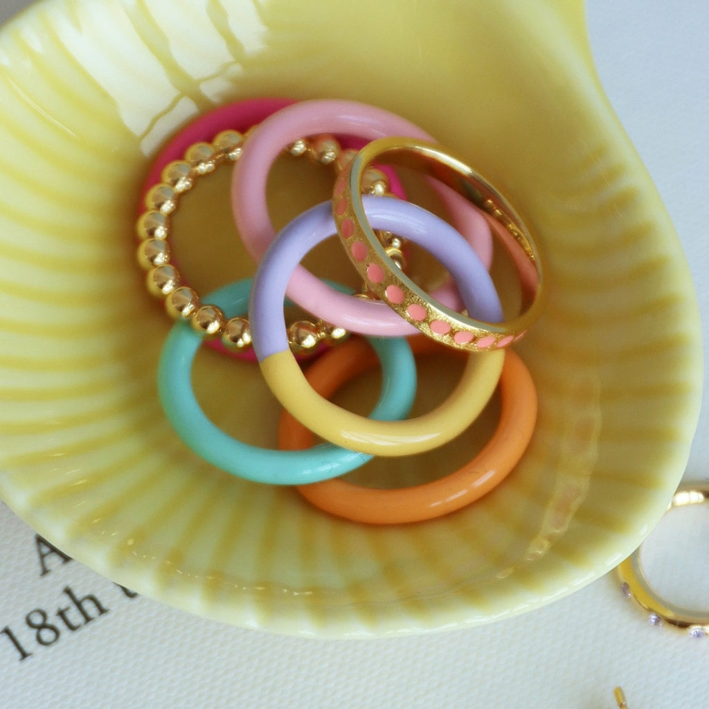 LULU Copenhagen Color Ring Rings Lila