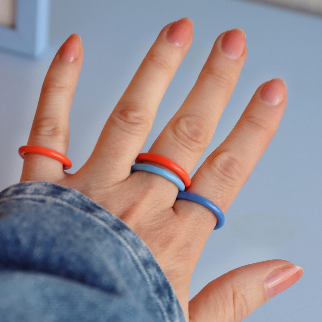 LULU Copenhagen Color Ring Rings Lippenstift Rot