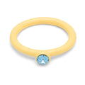 Color Ring Crystal - Soft Yellow