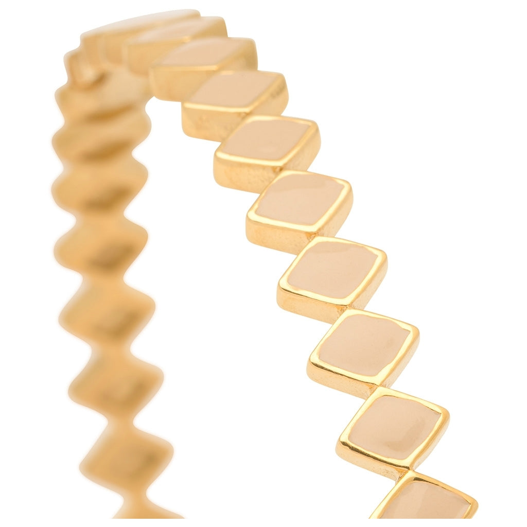 LULU Copenhagen Confetti Bangle - Vergoldetes Bracelets Buttercream