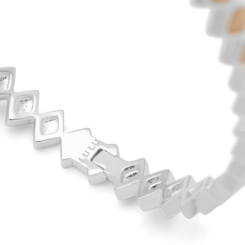 LULU Copenhagen Confetti Bangle - Versilbert Bracelets Buttercream