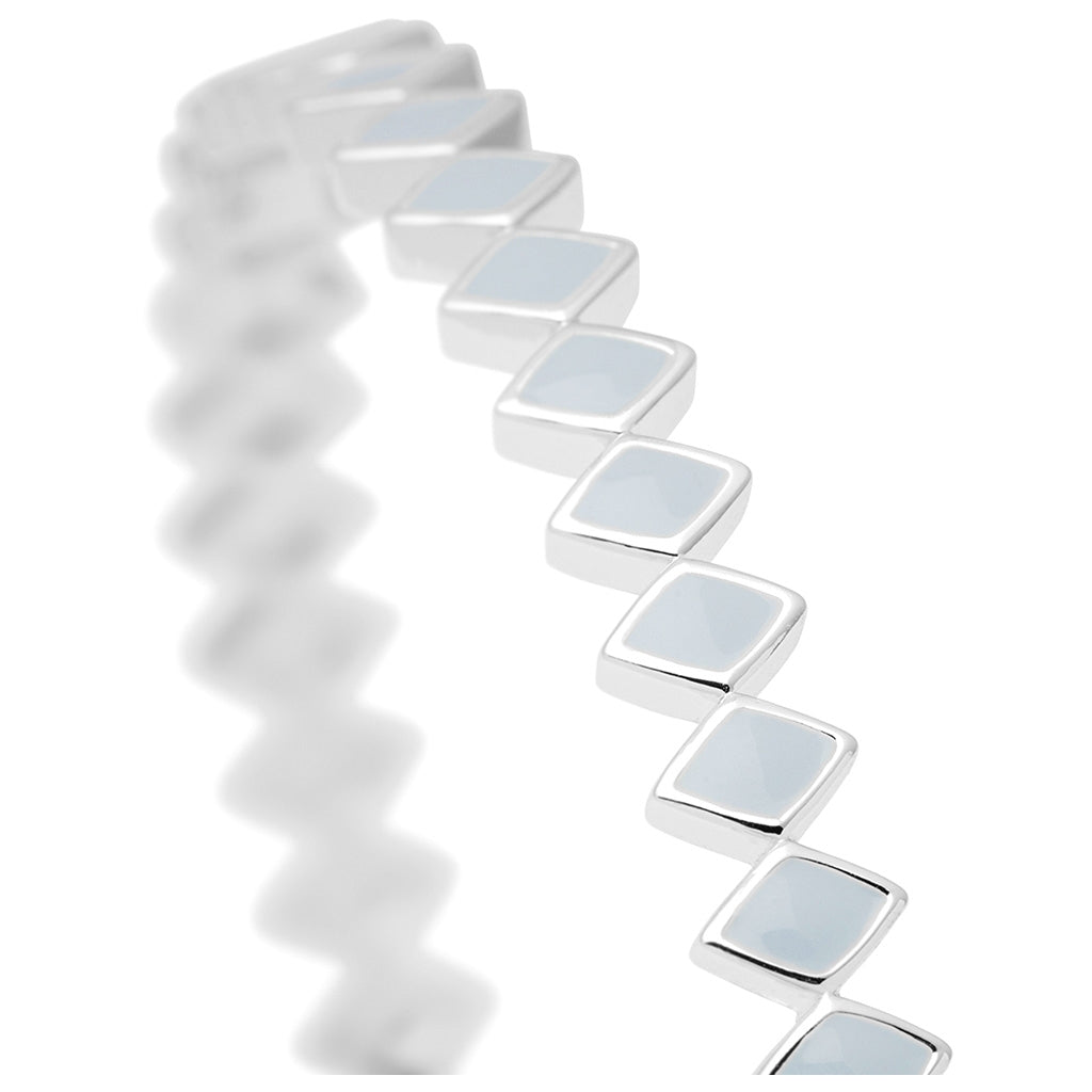 LULU Copenhagen Confetti Bangle - Versilbert Bracelets Skyride Blue