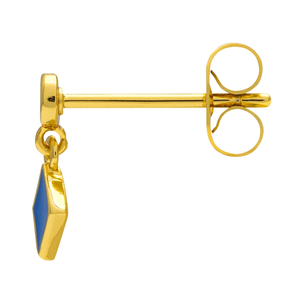 LULU Copenhagen Confetti Dangling Ohrring 1 stück vergoldet Ear stud, 1 pcs Blue