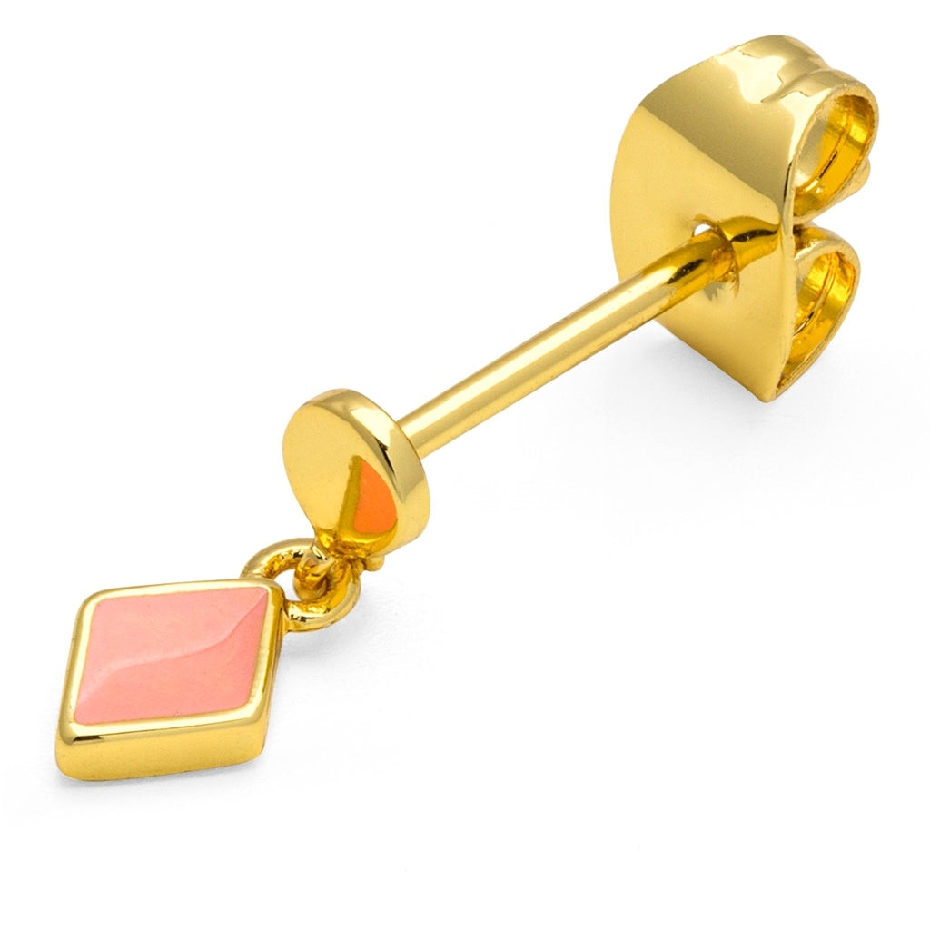 LULU Copenhagen Confetti Dangling Ohrring 1 stück vergoldet Ear stud, 1 pcs Burnt Coral