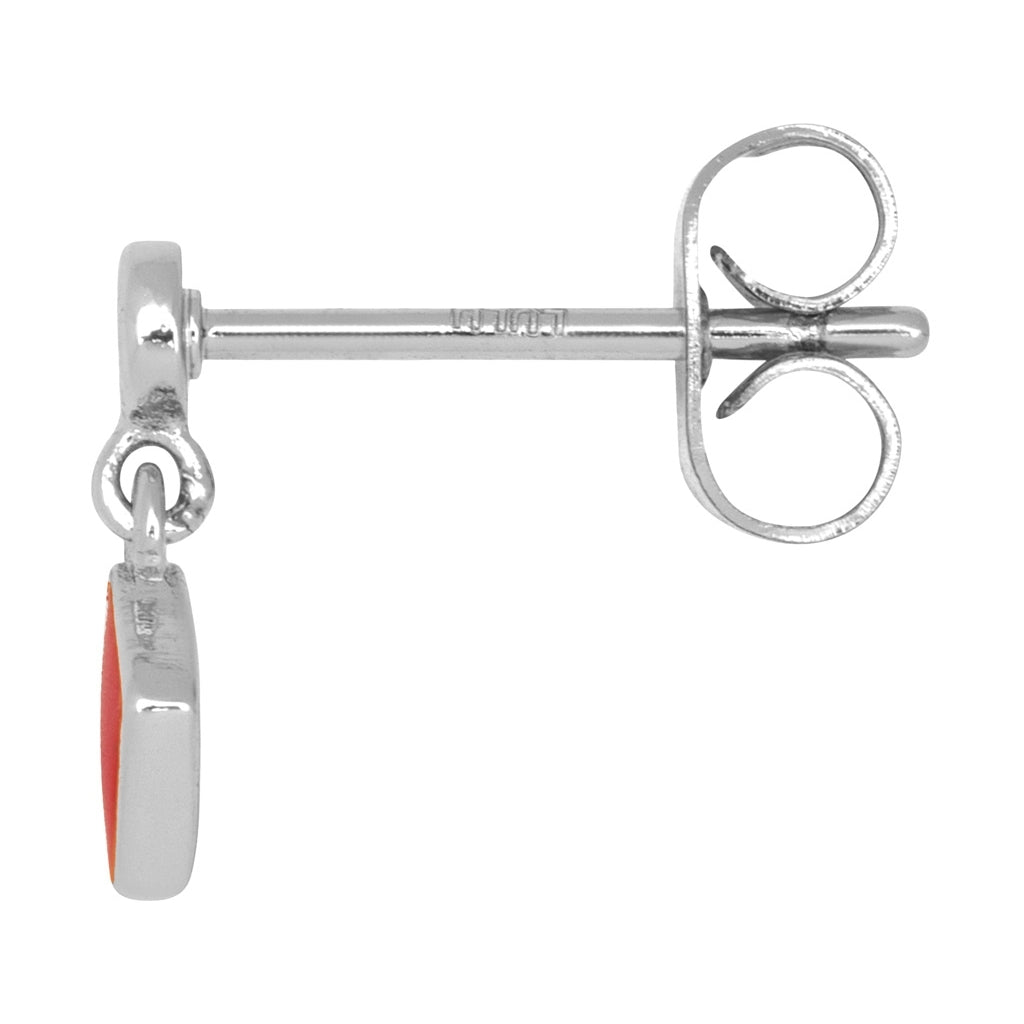 LULU Copenhagen Confetti Dangling Ohrring 1 stück versilbert Ear stud, 1 pcs Passion Red