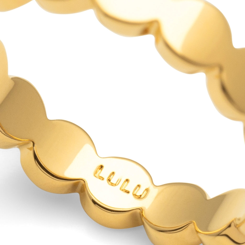 LULU Copenhagen Connected Circles Ring Rings Vergoldet