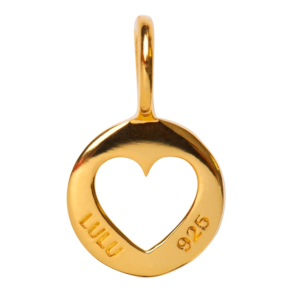 LULU Copenhagen Cut Out Heart anhänger Pendents Vergoldet