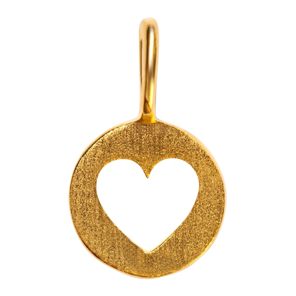 LULU Copenhagen Cut Out Heart anhänger Pendents Vergoldet