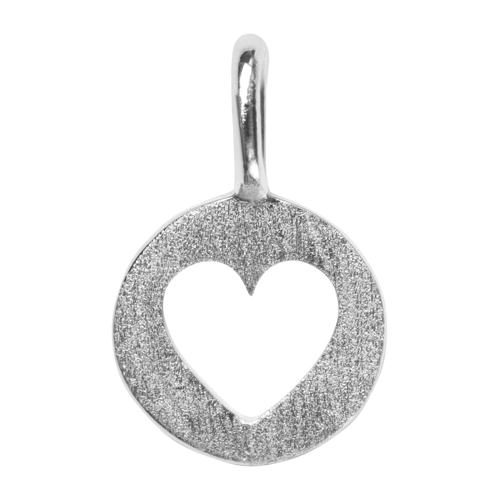 LULU Copenhagen Cut Out Heart anhänger Pendents Silber