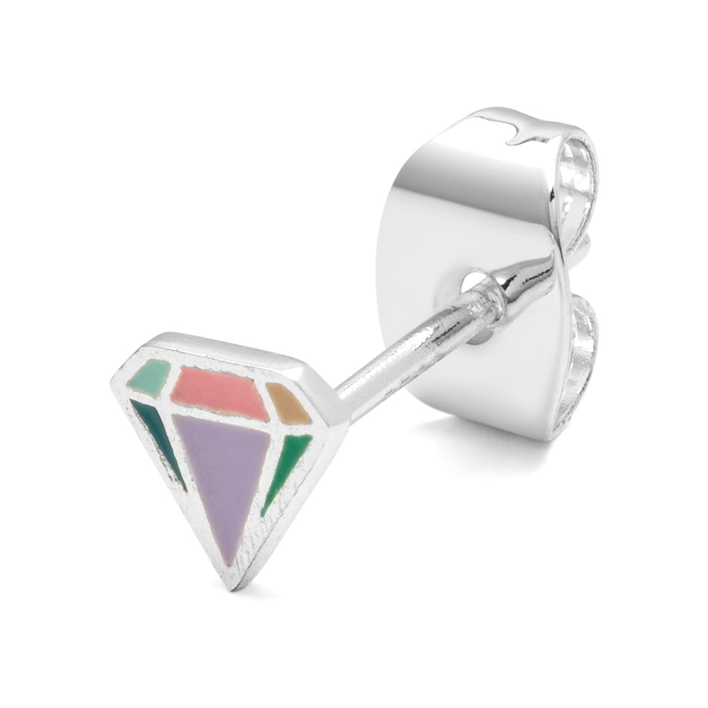 LULU Copenhagen Diamond Cut Small Ohrring 1 stück Ear stud, 1 pcs Multi