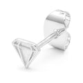 Diamond Cut Small Ohrring 1 stück - Silver Plated