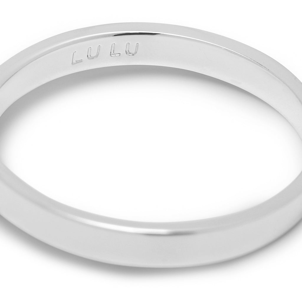 LULU Copenhagen Diamond Ring Large silber Rings Buttercream