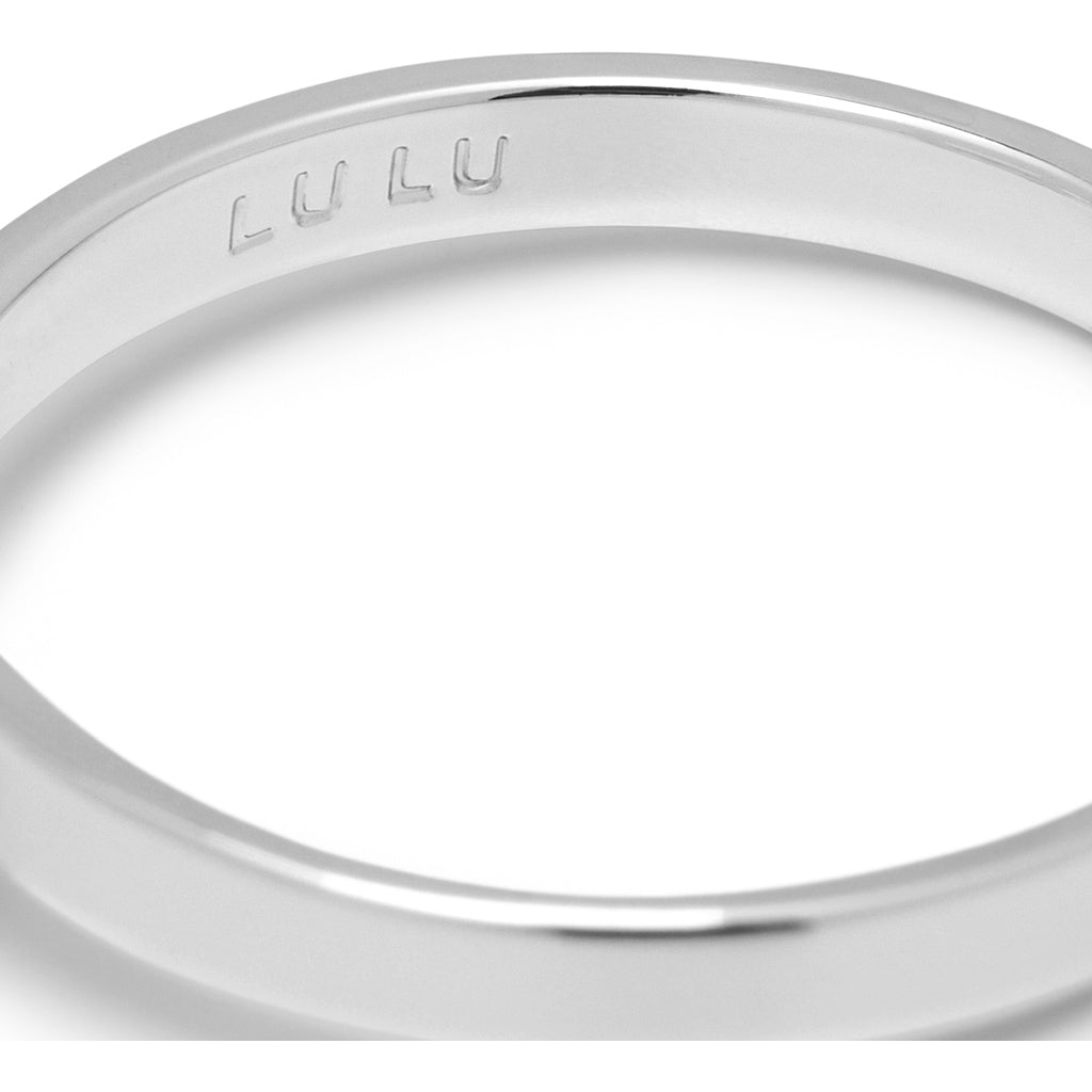 LULU Copenhagen Diamond Ring Large silber Rings Hellgrün