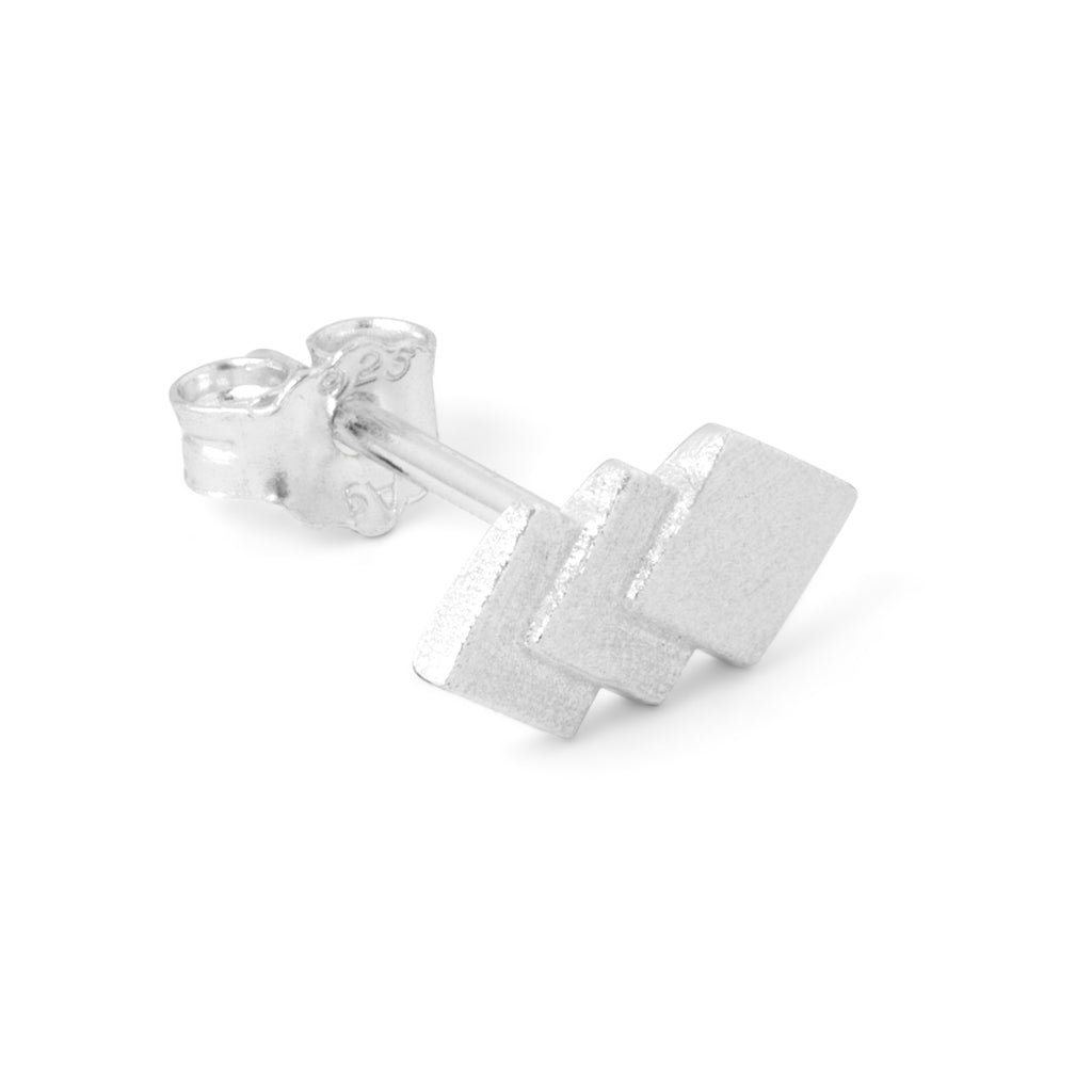 LULU Copenhagen Domino 3 Ohrring 1 stück Ear stud, 1 pcs Silber