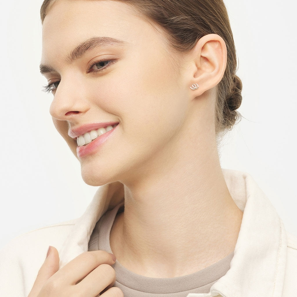 LULU Copenhagen Doodle Ohrring 1 stück Ear stud, 1 pcs Silber