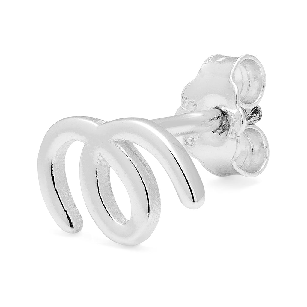 LULU Copenhagen Doodle Ohrring 1 stück Ear stud, 1 pcs Silber