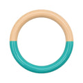 Double Color Ring - Petrol/Buttercream