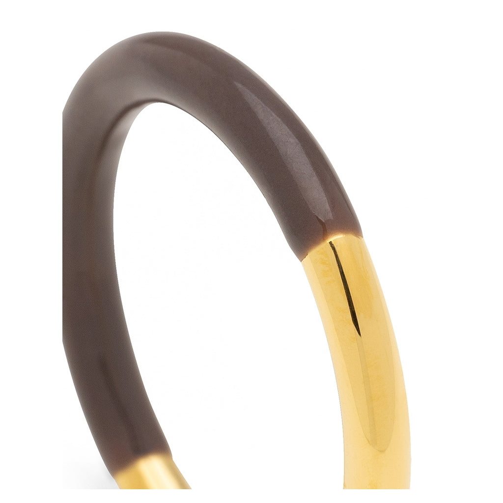 LULU Copenhagen Double Color Ring vergoldet Rings Cocoa Powder