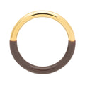 Double Color Ring vergoldet - Cocoa Powder