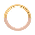 Double Color Ring vergoldet - Dusty Peach