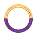 Double Color Ring vergoldet - Gold/Deep Purple