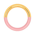 Double Color Ring vergoldet - Gold/Light Pink