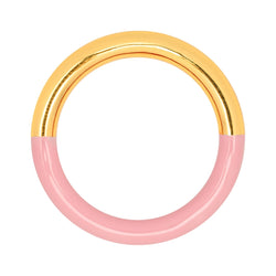 LULU Copenhagen Double Color Ring vergoldet Rings Gold/Light Pink
