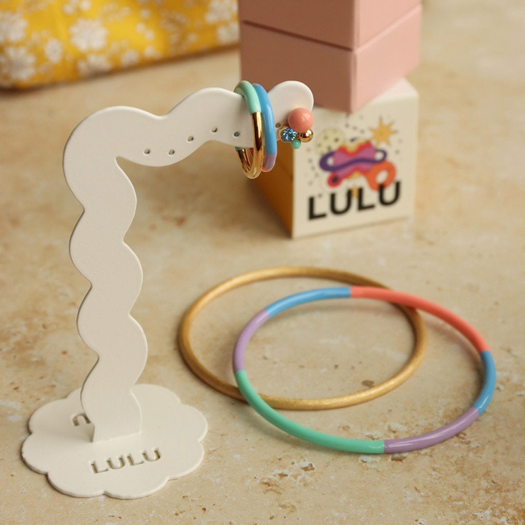 LULU Copenhagen Double Color Ring vergoldet Rings Gold/Mint