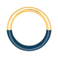 Double Color Ring vergoldet - Gold/Retro Dark Blue