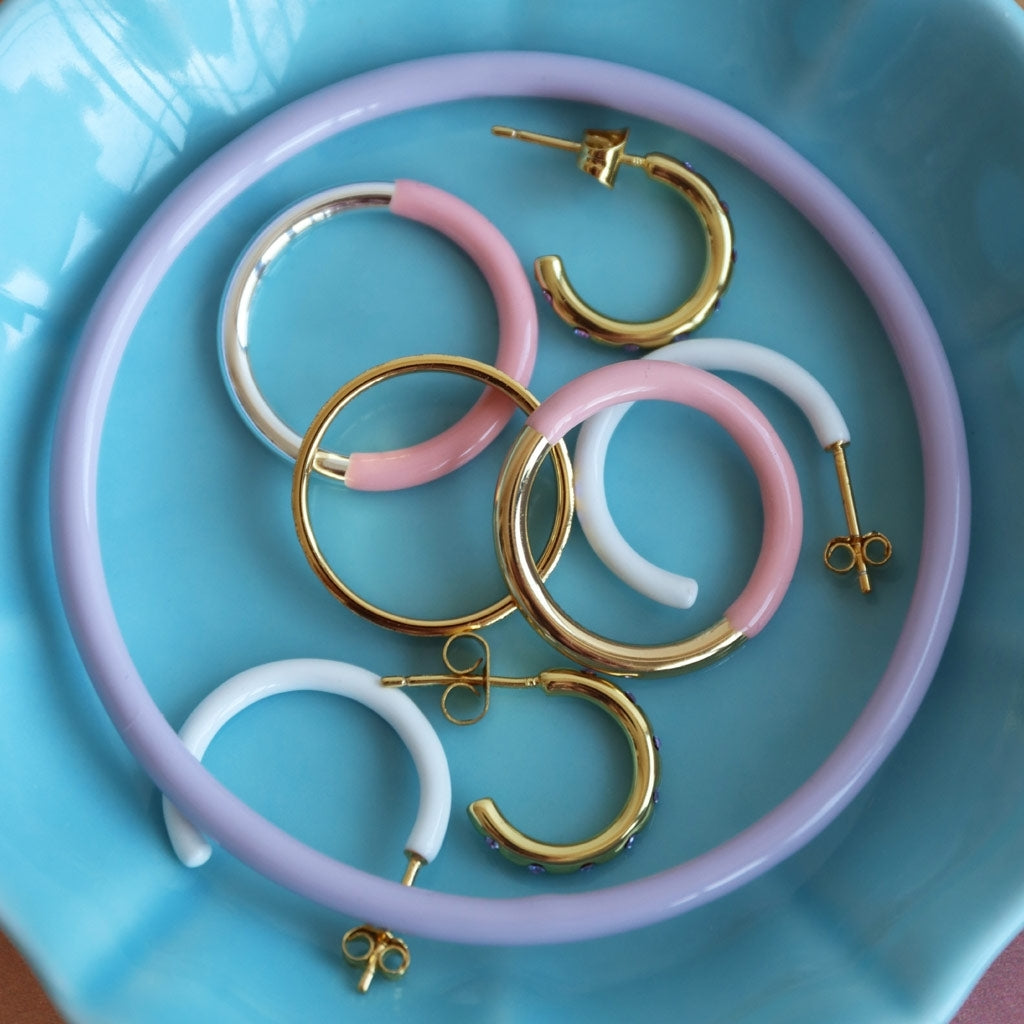 LULU Copenhagen Double Color Ring vergoldet Rings Gold/Silk Light Pink