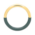 Double Color Ring vergoldet - North Sea Green
