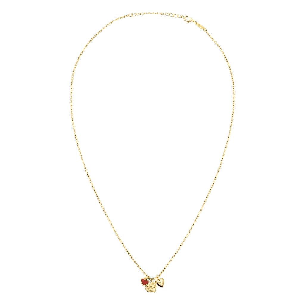 LULU Copenhagen Endless Love Halskette - Vergoldetes Necklaces Passion Red