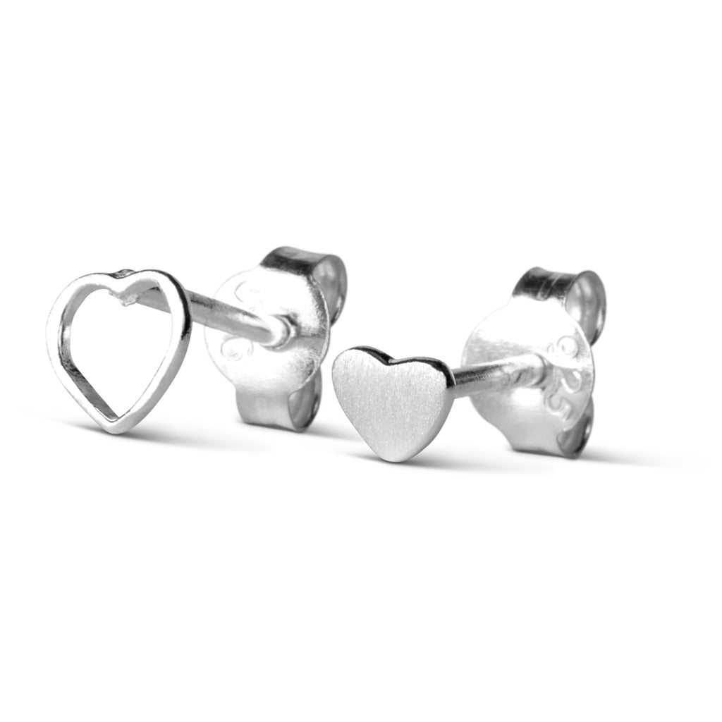 LULU Copenhagen Family Love Ohrringe paar gebürstet Earrings, pairs Silber