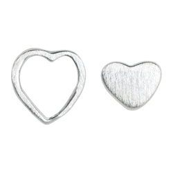 LULU Copenhagen Family Love Ohrringe paar gebürstet Earrings, pairs Silber
