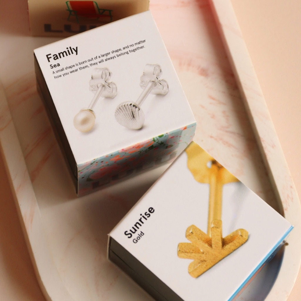 LULU Copenhagen Family Sea Ohrring paar Earrings, pairs Silber