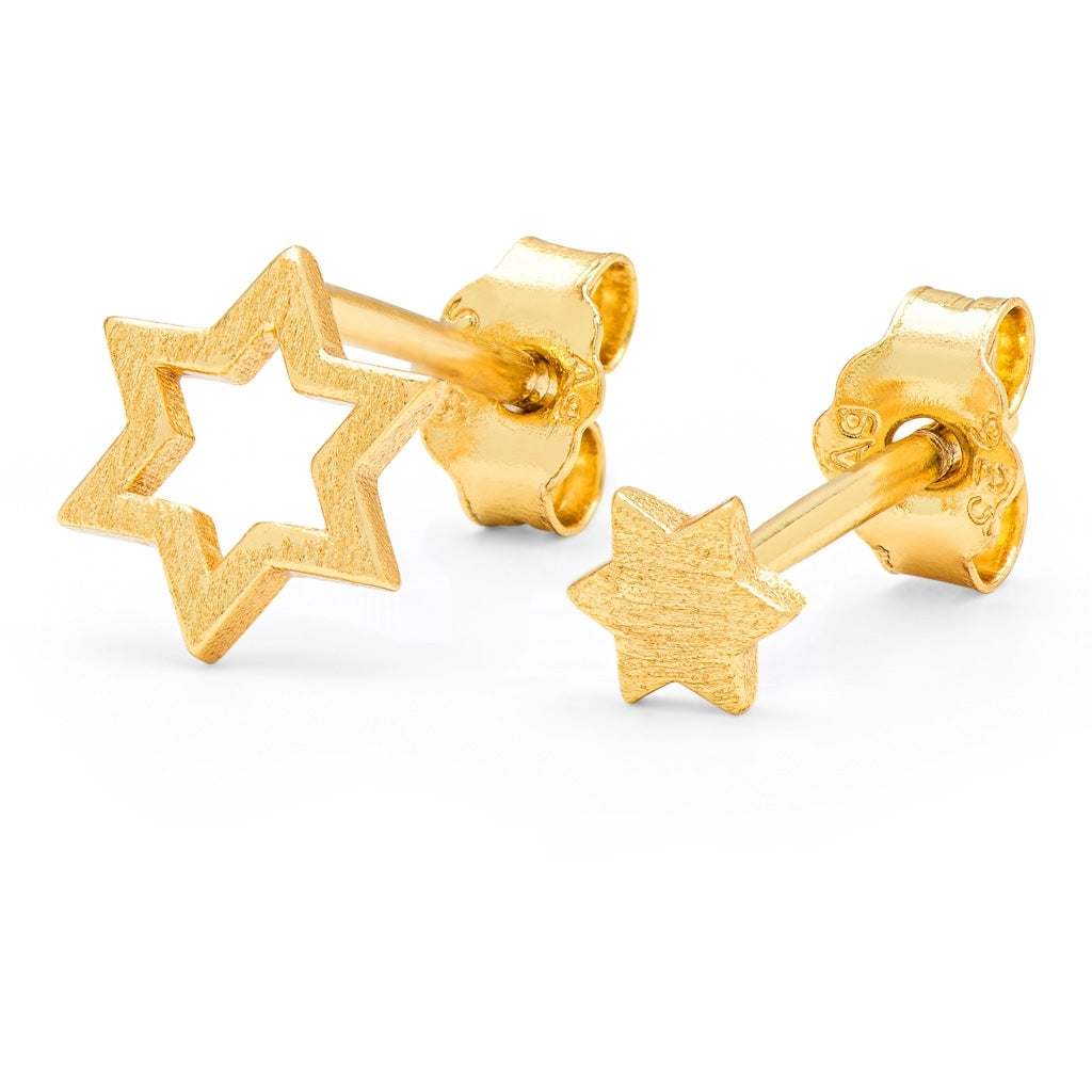 LULU Copenhagen Family Star Ohrringe paar Earrings, pairs Vergoldet