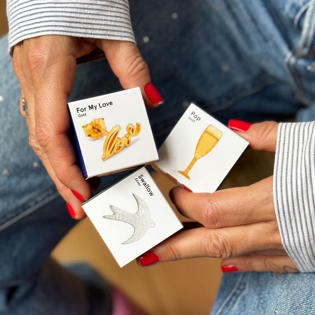 LULU Copenhagen For My Love Ohrring 1 stück Ear stud, 1 pcs Vergoldet